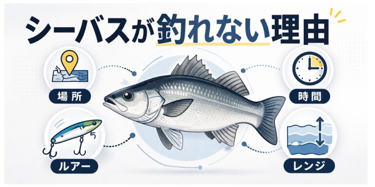 シーバスが釣れない理由