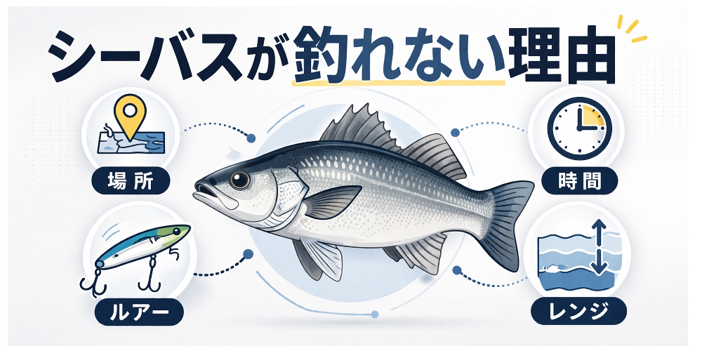 シーバスが釣れない理由